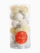 Ёлочные игрушки «Снег», шары новогодние, набор 24 шт., d=3 см, перламутровый/серебристый - Фото 7
