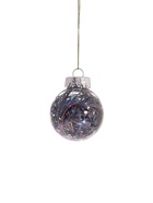 Ёлочные игрушки «Мелодия» волны диско, шары новогодние, d=6 см, набор 9 шт. серый/белый 9510700