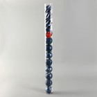 Ёлочные игрушки «Мелодия», новогодние, набор 13 шт., капелька, 6 см, синий - Фото 2