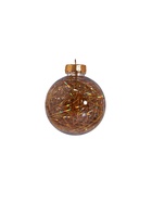 Ёлочные игрушки «Мелодия», шары новогодние, d=8 см, набор 9 шт., полосы, бело-золотой - Фото 6