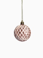 Ёлочные игрушки «Мелодия» ассорти люкс, шары новогодние, d=6 см, набор 24 шт., бело-розовый 9510745