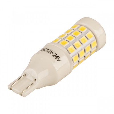 Автолампа LED Skyway T15 W5W, 12-24V, 46SMD диода, 1-конт, белая, противотуманные