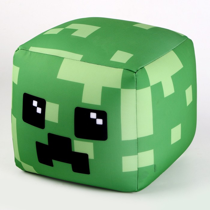 Антистресс подушка куб «Зелёный чудик» - фото 1907785826