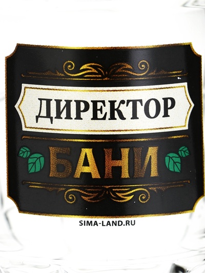 Кружка пивная стеклянная «Директор бани», 500 мл