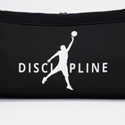 Сумка спортивная Discipline, наружный карман, 40х21х24см, цвет чёрный/ хаки - фото 7110727