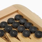 Настольная игра 2 в 1 нарды, шашки «Тигр», деревянные, 50×50 см - Фото 3