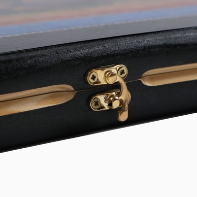 Нарды "Конь", деревянная доска 60 х 60 см, с полем для игры в шашки