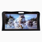 Настольная игра 2 в 1 нарды, шашки «Волк», деревянные, 60×60 см - Фото 1