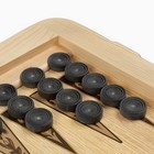 Настольная игра 2 в 1 нарды, шашки «Волк», деревянные, 60×60 см - Фото 4