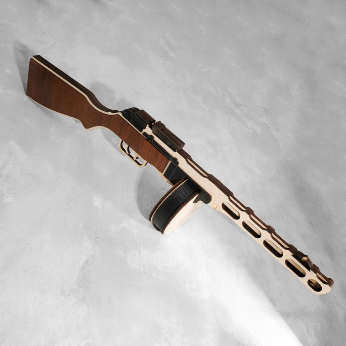 Сувенир деревянный "Пистолет-пулемет Шпагина ППШ-41" - фото 1890150924