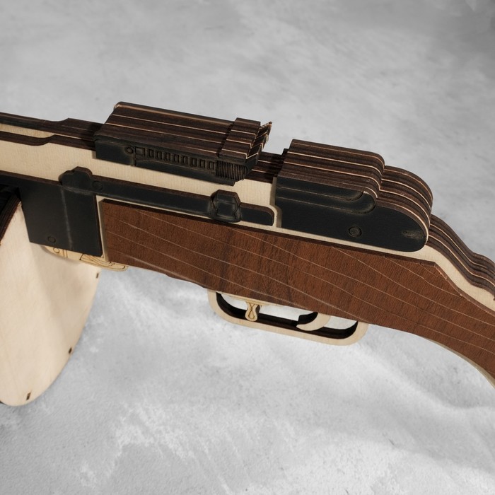 Сувенир деревянный "Пистолет-пулемет Шпагина ППШ-41" - фото 1890150926
