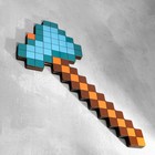 Сувенир деревянный "Топор", 14,5х32,5х1,2 см, пиксельный, алмазный - фото 24534345