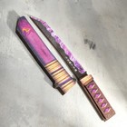 Сувенир деревянный "Нож Танто", в ножнах, фиолетовый - фото 281870662
