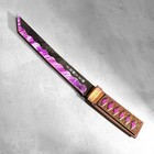 Сувенир деревянный "Нож Танто", в ножнах, фиолетовый - фото 4088310