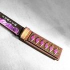 Сувенир деревянный "Нож Танто", в ножнах, фиолетовый - фото 4088313