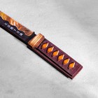 Сувенир деревянный "Нож Танто", в ножнах, оранжевый - фото 4088320