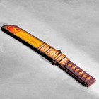 Сувенир деревянный "Нож Танто", в ножнах, оранжевый - Фото 7