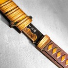 Сувенир деревянный "Нож Танто", в ножнах, оранжевый - фото 4088323