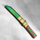 Сувенир деревянный "Нож Танто", в ножнах, зеленый - Фото 7