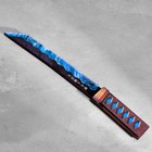 Сувенир деревянный "Нож Танто", в ножнах, синий - фото 4088334