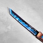Сувенир деревянный "Нож Танто", в ножнах, синий - фото 4088335