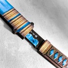 Сувенир деревянный "Нож Танто", в ножнах, синий - фото 4088339