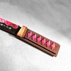 Сувенир деревянный "Нож Танто", в ножнах, розовый - фото 4088344
