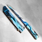 Сувенир деревянный "Нож Танто", в ножнах, синий - фото 108936146