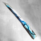 Сувенир деревянный "Нож Танто", в ножнах, синий - Фото 3