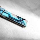 Сувенир деревянный "Нож Танто", в ножнах, синий - Фото 5