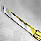 Сувенир деревянный "Нож Танто", в ножнах, желтый - фото 8626790