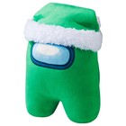 Плюшевая игрушка Among Us, в зелёной шапке - фото 109957625