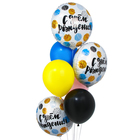 Букет из шаров «В день рождения», фольга, латекс набор 7 шт. - фото 23675111