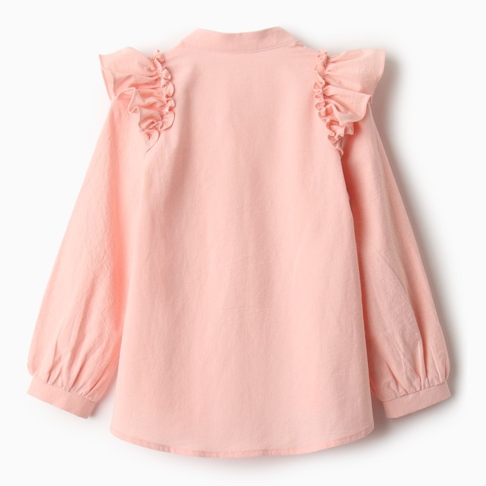 Блузка для девочки MINAKU цвет светло-розовый, рост 122 см - фото 1907786044