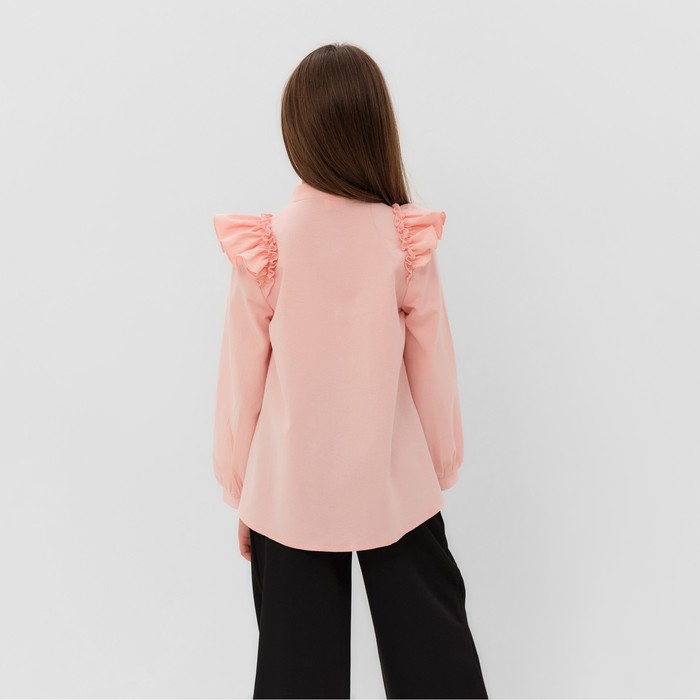 Блузка для девочки MINAKU цвет светло-розовый, рост 122 см - фото 1907786037