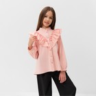 Блузка для девочки MINAKU цвет светло-розовый, рост 122 см - Фото 6