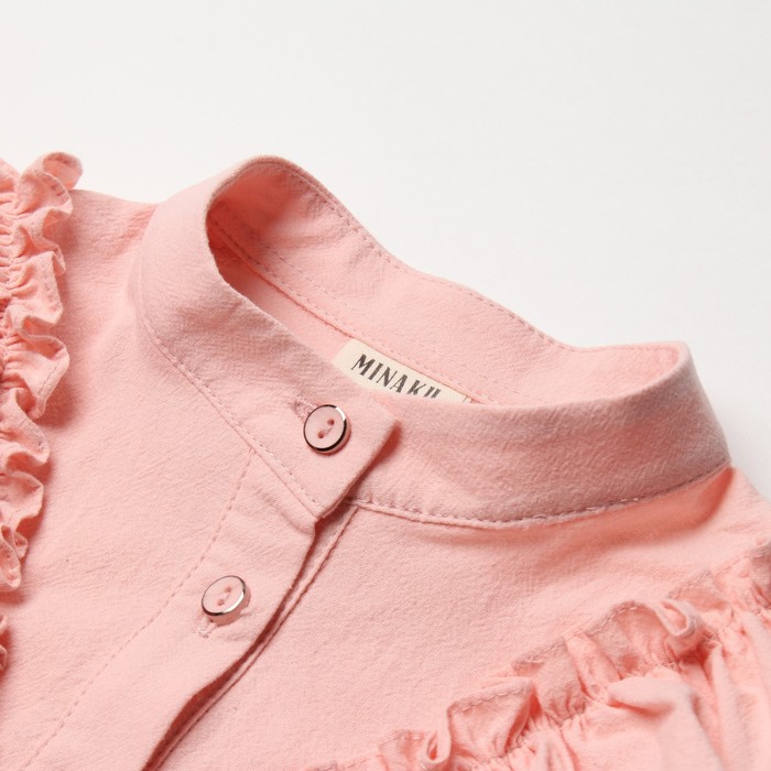 Блузка для девочки MINAKU цвет светло-розовый, рост 122 см - фото 1907786041