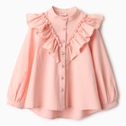 Блузка для девочки MINAKU цвет светло-розовый, рост 134 см - Фото 8