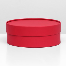 Подарочная коробка «Рубин», красная, завальцованная, без окна, 20,5 х 7 см