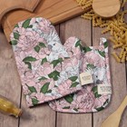 Кухонный набор «Этель. Попугай»: варежка 20×28 см, прихватка 19×19 см - Фото 1