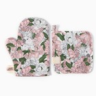 Кухонный набор «Этель. Попугай»: варежка 20×28 см, прихватка 19×19 см - Фото 3