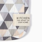 Набор кух. Этель "Треугольники": варежка 20х28 см, прихватка 19х19 см, 80% хл, 20% пэ - фото 24629583