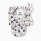 Набор кух. Этель "Треугольники": варежка 20х28 см, прихватка 19х19 см, 80% хл, 20% пэ - фото 24629584