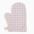 Варежка - прихватка «Этель. Клетка», 20×28 см, сатин 110 г/м² - Фото 4