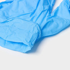 Перчатки нитриловые «Nitrile», смотровые, нестерильные, размер M, 100 шт/уп (50 пар), цвет голубой - Фото 4