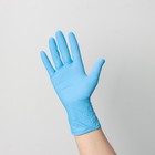 Перчатки нитриловые «Nitrile», смотровые, нестерильные, размер S, 100 шт/уп (50 пар), цвет голубой - Фото 2