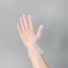 Перчатки виниловые, смотровые, нестерильные, размер L, 100 шт/уп (50 пар), цвет прозрачный - Фото 2