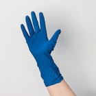 Перчатки латексные «High Risk», смотровые, нестерильные, размер L, 50 шт/уп (25 пар), цвет синий - Фото 2