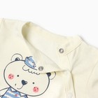 Боди для мальчика, цвет св.бежевый, рост 80 см - фото 22622686