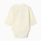 Боди для мальчика, цвет св.бежевый, рост 80 см - фото 22622689